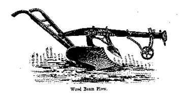 wood beam plow photo